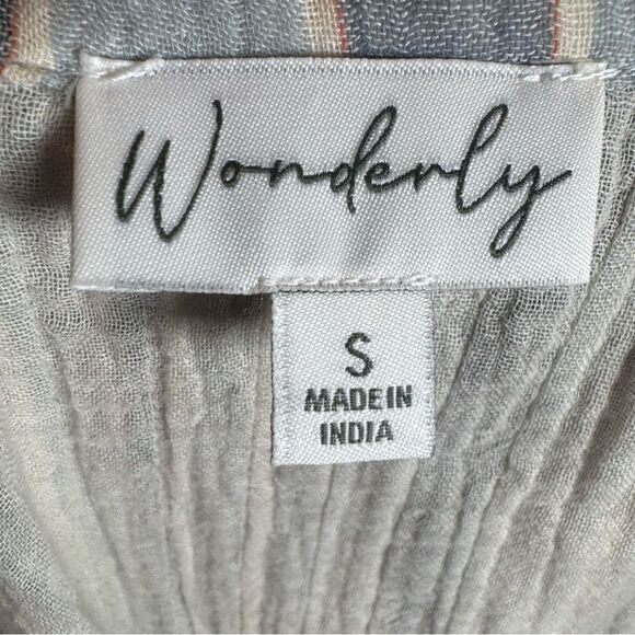 Wonderly 100% cotton striped dress with pockets size small - Picture 4 of 6